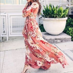 Long sleeve maxi dress